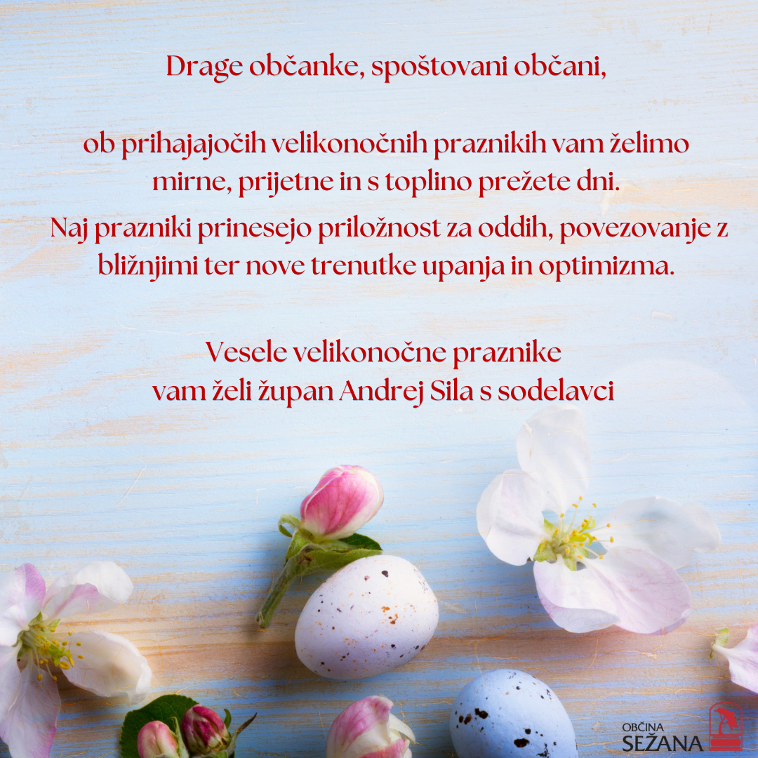 Vo&scaron;čilo ob velikonočnih praznikih